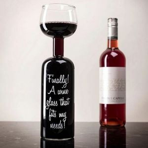 Big Mouth Wine Bottle Glass
